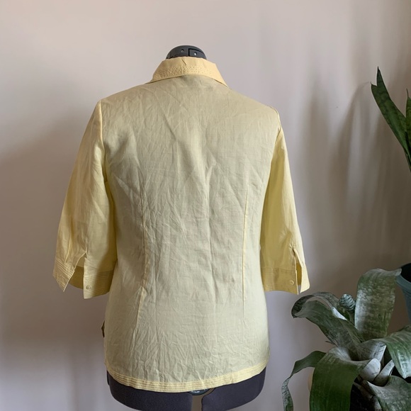 Reves Collection linen blouse size XL - Picture 4 of 4